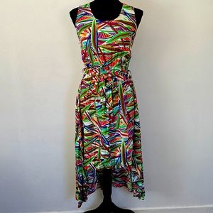 Derek Heart tropical print high-low maxi dress